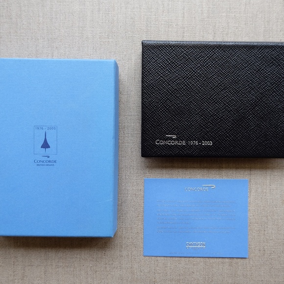 Vintage Concorde Smythson Planner - supersonic passenger amenities. - Picture 1 of 16